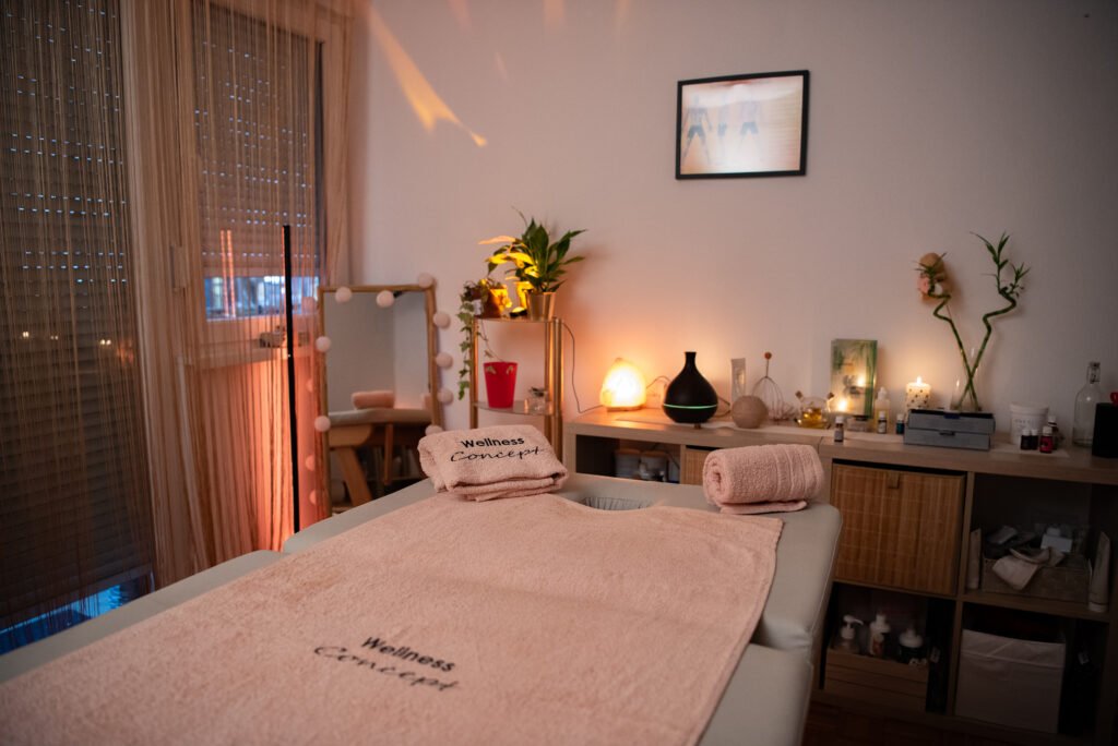 Enterijer Wellness Concept salona za masažu na Novom Beogradu